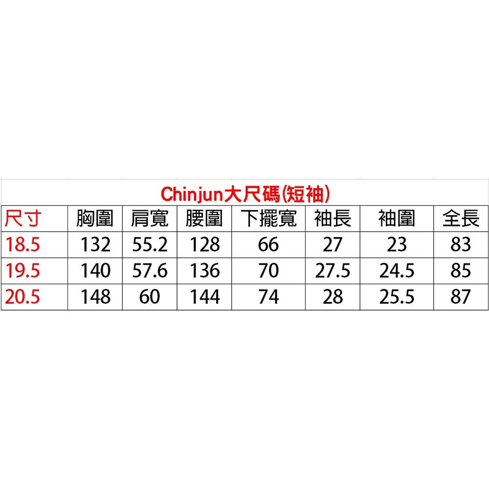 大尺碼【CHINJUN/65系列】機能舒適襯衫-長袖/短袖、藍色細條紋、18.5吋、19.5吋、20.5吋-圖片-1