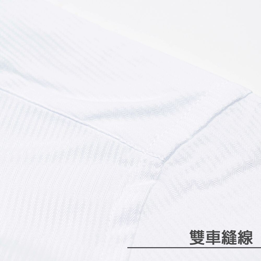 【CHINJUN/35系列】勁榮抗皺襯衫-長袖、白底藍條紋、2301-圖片-5
