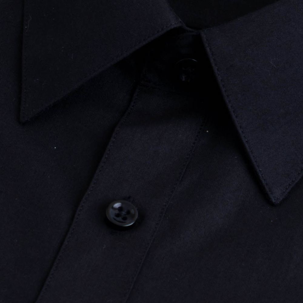 【CHINJUN/35系列】勁榮抗皺襯衫-長袖、素色黑、8017-圖片-2