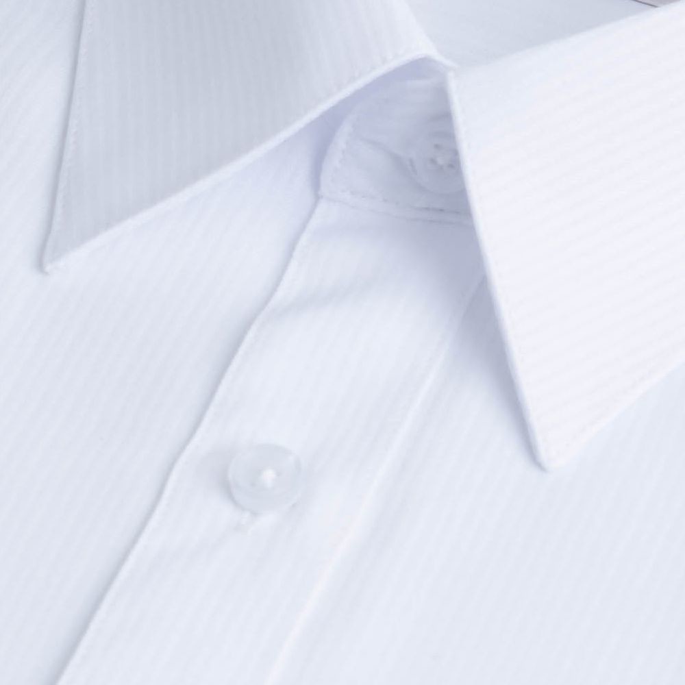 【CHINJUN/35系列】勁榮抗皺襯衫-長袖、白底白條紋、8026-圖片-1