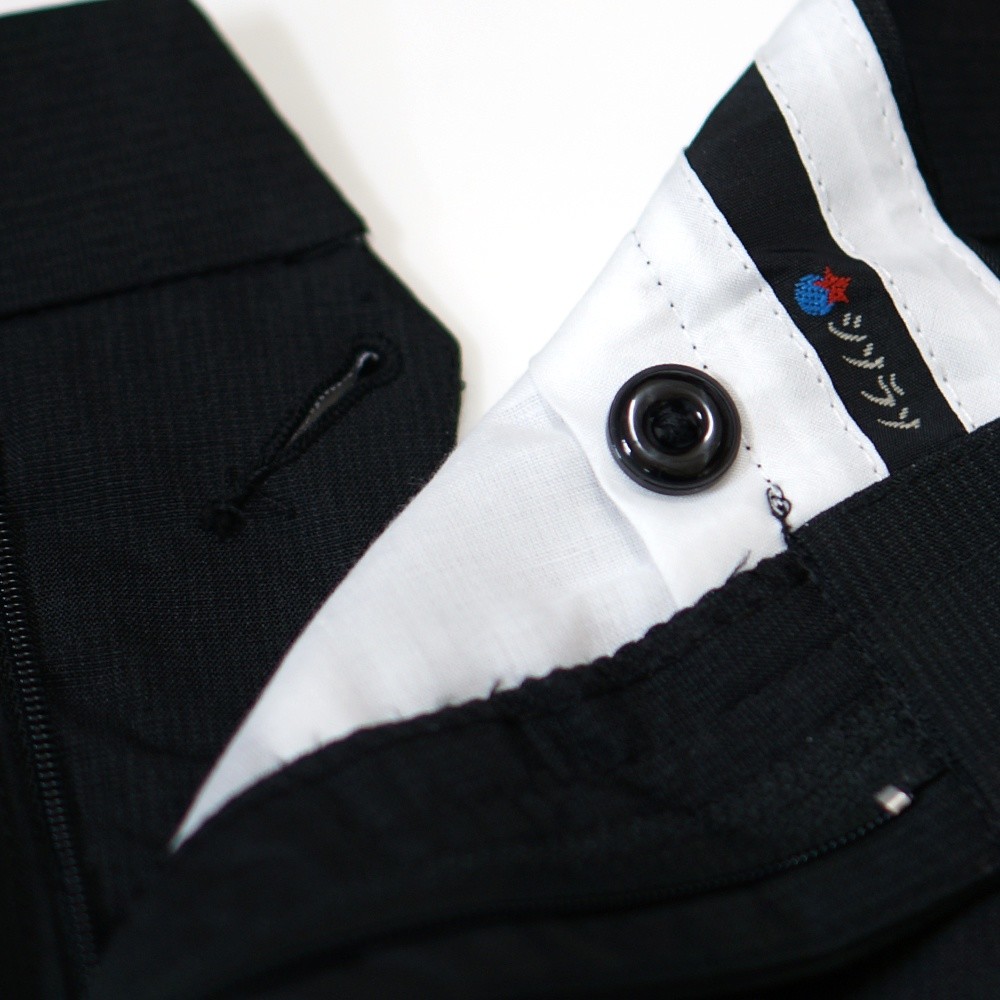 【Chinjun】正統上班族西裝褲100%免燙，打折素色深藍黑-thumb