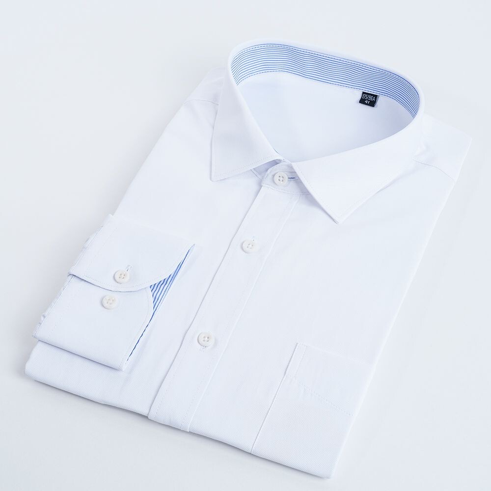 Slim6504-【CHINJUN/65系列】修身機能舒適襯衫-長袖、藍條紋內襯、Slim6504