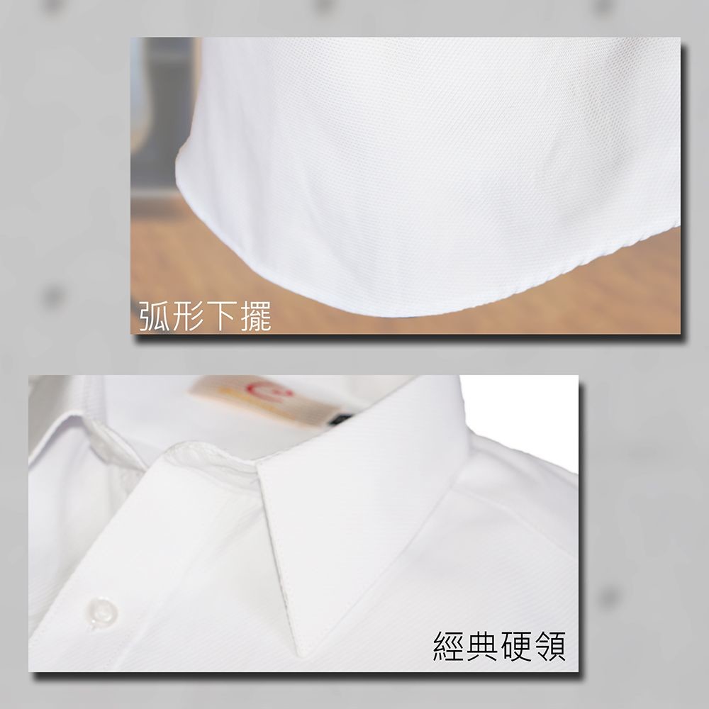 【CHINJUN/65系列】機能舒適襯衫-長袖/短袖、白色藍條紋、k2302、s2302-thumb