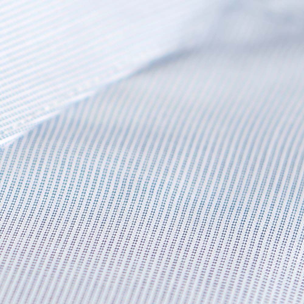 【CHINJUN/65系列】機能舒適襯衫-長袖、灰藍條紋、T00514-圖片-2