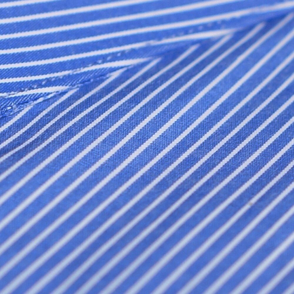 大尺碼【CHINJUN/65系列】機能舒適襯衫-長袖/短袖、藍底白條紋、18.5吋、19.5吋、20.5吋-圖片-3