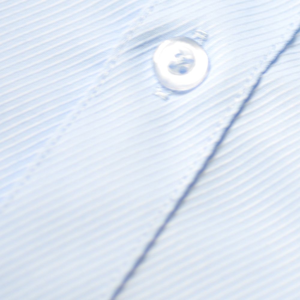 【WEISHTON】韓版修身抗皺襯衫-長袖-斜紋藍、w59-thumb