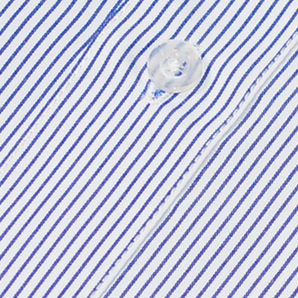 【WEISHTON】韓版修身抗皺襯衫-長袖-斜紋灰、條紋藍、斜紋藍、斜紋粉-圖片-4