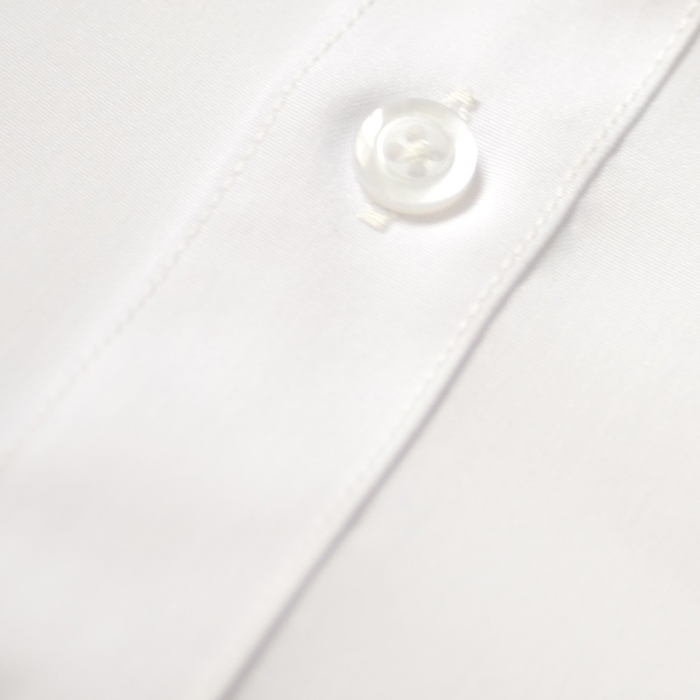 【WEISHTON】韓版修身抗皺襯衫-短袖、素色白、斜紋白、斜紋藍、斜紋粉-圖片-2